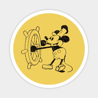 Steamboat Willie Retro Vintage Aesthetic Magnet